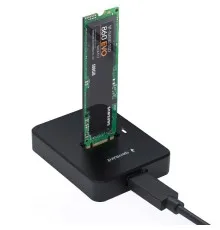 Док-станція для накопичувачів Gembird USB Type-C M.2 SATA NVME SSD (DD-U3M2)
