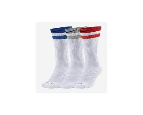 Шкарпетки Nike U NK EVERYDAY PLUS CUSH CREW 3PR CZ0502-903 38-42 3 пари Білий/Мультиколор (194500885493)