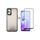 Чохол до мобільного телефона Dengos Kit for OPPO A76 case + glass (Black) (DG-KM-37)