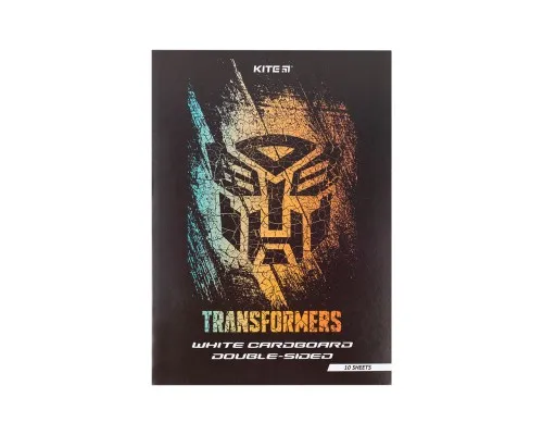 Белый картон Kite A4 Transformers 10 листов (TF24-254)