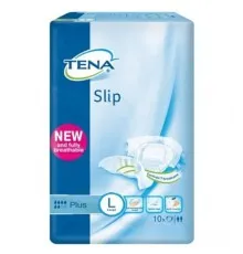 Підгузки для дорослих Tena Slip Plus Large дышащие 10 шт (7322541118741)
