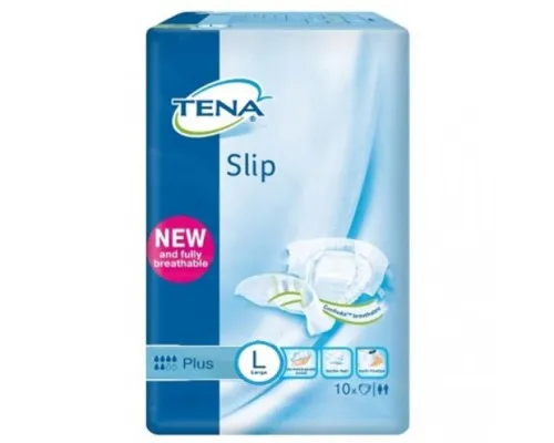 Подгузники для взрослых Tena Slip Plus Large дышащие 10 шт (7322541118741)