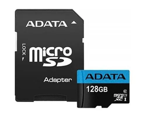 Карта памяті ADATA 128GB microSD class 10 UHS-I A1 Premier (AUSDX128GUICL10A1-RA1)