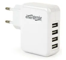 Зарядний пристрій EnerGenie 4 USB, 3.1A (EG-U4AC-02)