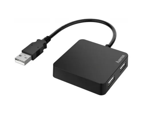 Концентратор Hama 4 Ports USB 2.0 Black (00200121)