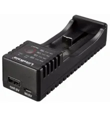 Зарядное устройство для аккумуляторов Liitokala 1 Slot, LED дисплей, USB, Li-ion/Ni-MH/Ni-Cd/AA/ААA/AAAA/С (Lii-100)