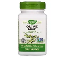 Трави Nature's Way Оливкові Листя, Olive Leaves, 1500 мг, 100 капсул (NWY-14521)