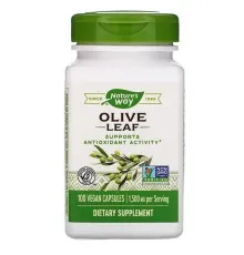 Трави Nature's Way Оливкові Листя, Olive Leaves, 1500 мг, 100 капсул (NWY-14521)