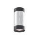 Светильник точечный Videx под лампу GU10 SPF03A накладной черный + серебристая призма (VL-SPF03A-SPB)