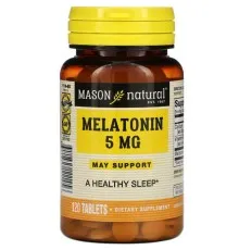 Амінокислота Mason Natural Мелатонін 5 мг, Melatonin, 120 таблеток (MAV11142)