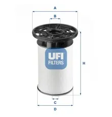 Фильтр топливный UFI 26.076.00