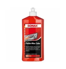 Автополироль Sonax Polish Wax Color NanoPro red 500мл (296400)