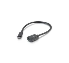 Дата кабель USB-C F to 3.1 USB-C M 3.1 Gen2 0.3m 510Gbps C2G (CG88657)