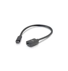 Дата кабель USB-C F to 3.1 USB-C M 3.1 Gen2 0.3m 510Gbps C2G (CG88657)