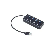 Концентратор Gembird USB 3.0 4 ports switch black (UHB-U3P4P-01)