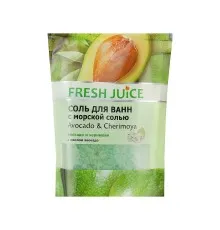 Сіль для ванн Fresh Juice Avocado & Cherimoya 500 г (4823015937637)