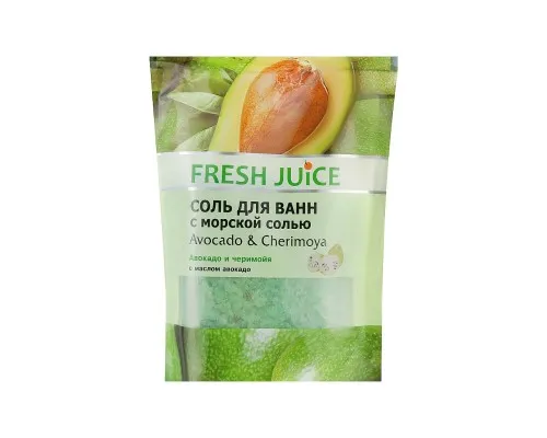 Сіль для ванн Fresh Juice Avocado & Cherimoya 500 г (4823015937637)