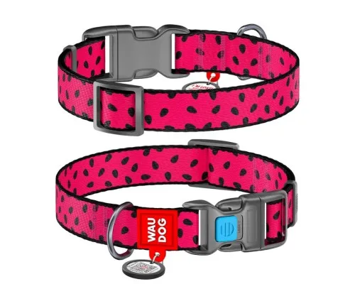 Нашийник для тварин WAUDOG Nylon Кавун пластиковий фастекс XXL (284-0049)