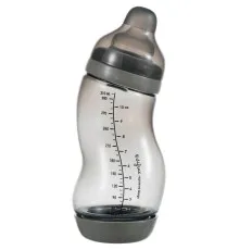 Пляшечка для годування Difrax S-bottle Wide із силіконовою соскою, 310 мл (707 Clay)