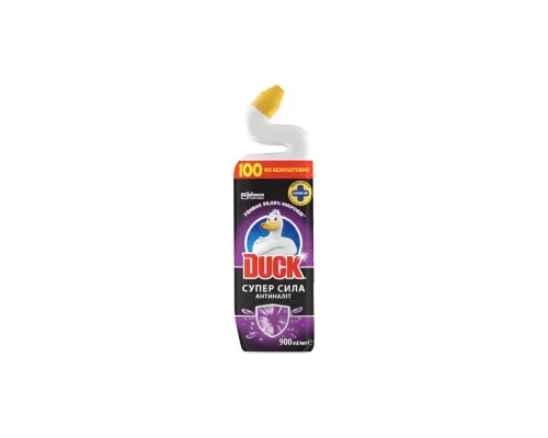 Средство для чистки унитаза Duck Суперсила Антиналет 900 мл (5000204267693)