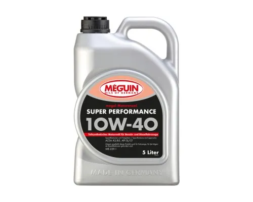 Моторна олива Meguin SUPER PERFORMANCE SAE 10W-40 5л (4365)
