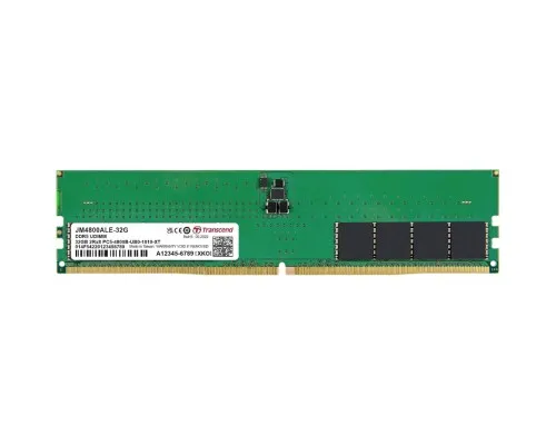 Модуль памяті для компютера DDR5 32GB 4800 MHz JetRam Transcend (JM4800ALE-32G)