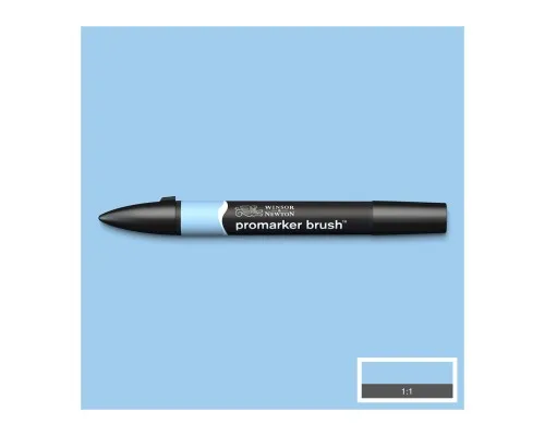 Маркер Winsor&Newton двосторонній Brushmarker, (B318) Небесно-блакитний (884955042984)