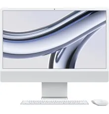 Комп'ютер Apple A2874 24" iMac Retina 4.5K / Apple M3 with 8-core GPU, 256SSD, Silver (MQR93UA/A)