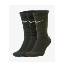 Шкарпетки Nike U NK EVERYDAY PLUS CUSH CREW 3PR CU9423-903 42-46 3 пари Хакі/Мультиколор (194500859418)