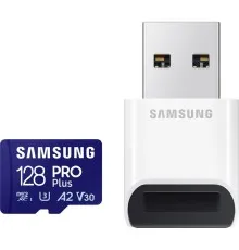 Карта памяти Samsung 128GB microSDXC calss 10 UHS-I V30 Pro Plus (MB-MD128SB/WW)