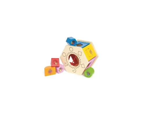 Розвиваюча іграшка Hape Сортер дерев'яний з брязкальцями (E0407)