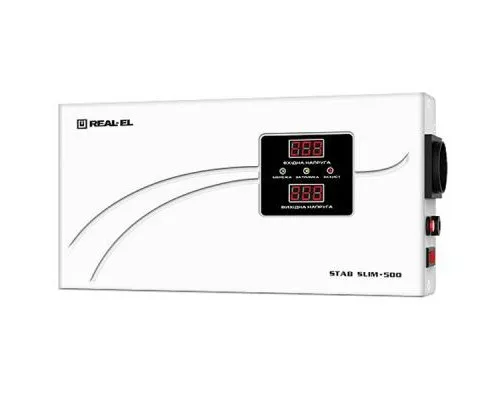 Стабілізатор REAL-EL STAB SLIM-500, white (EL122400006)