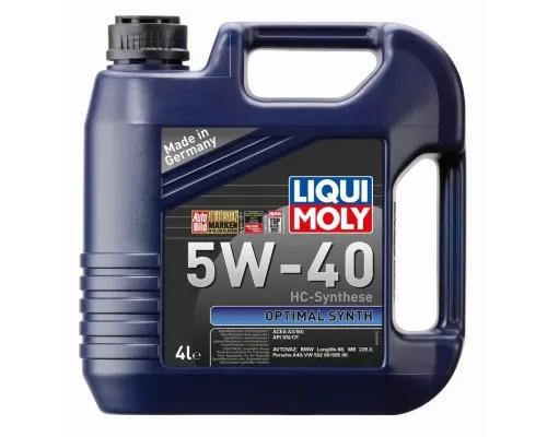 Моторна олива Liqui Moly Optimal Synth 5W-40 4л (LQ 3926)