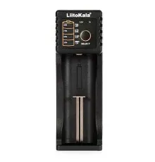 Зарядний пристрій для акумуляторів Liitokala 1 Slot, LED дисплей, USB, 3.7VLion/3.2VLi-Fe/1.2VNIHM/26650/ (Lii-100B)