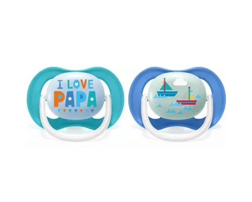 Пустышка Philips AVENT Ultra Air I love... для мальчиков 6-18 мес (SCF080/03)