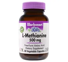 Аминокислота Bluebonnet Nutrition L-Метионин 500 мг, 30 гелевых капсул (BLB0060)