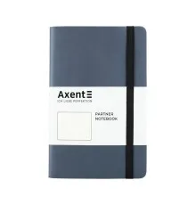 Книга записна Axent Partner Soft 125х195 мм в точку 96 аркушів Серебристо-синя (8310-14-A)