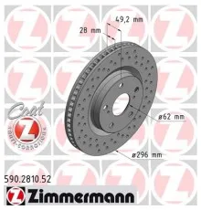 Гальмівний диск ZIMMERMANN 590.2810.52