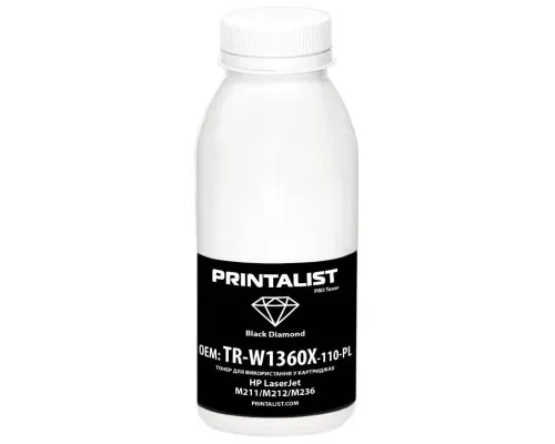 Тонер HP LJ M211/M212/M236, 110г Black Printalist (TR-W1360X-110-PL)