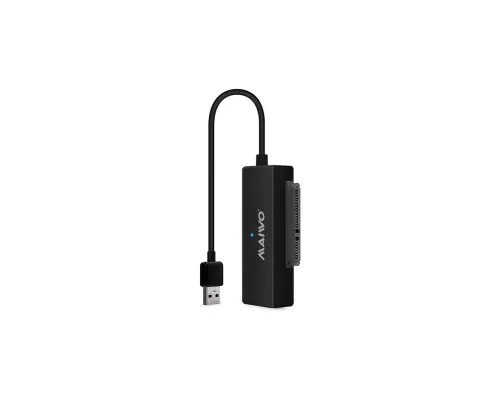 Адаптер Maiwo USB 3.0 to HDD SATA 2,5/3,5/5,25/SSD, PA 2V/2A black (K10435A)