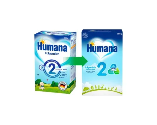 Дитяча суміш Humana 2 молочна з пребіотиками, 600 г (4031244720238)