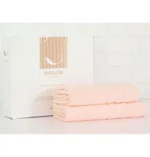Рушник MirSon набір банних 5080 Elite SoftNess Peach 50х90, 70х140 (2200003960846)