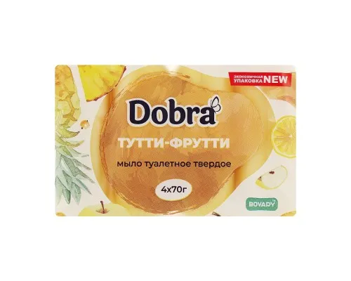 Твердое мыло Dobra Тутти-фрутти 4 x 70 г (4820195504161)