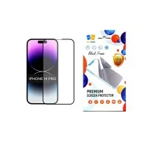 Скло захисне Drobak Apple iPhone 14 Pro (Black) (505057)