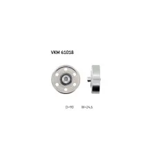 Ролик натягувача ременя SKF VKM 61018