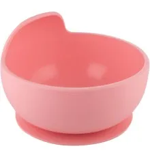 Тарелка детская Canpol babies силиконовая на присоске – розовая (51/400_pin)
