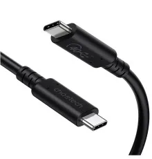 Дата кабель USB-C to USB-C 0.8m USB 4 100W 40Gbps 8K60Hz Choetech (XCC-1028)