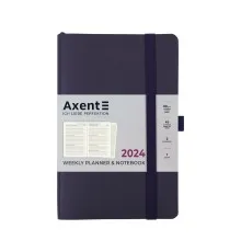 Тижневик Axent 2024 Partner Soft Skin 125 x 195 мм, синій (8509-24-02-A)