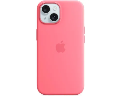 Чехол для мобильного телефона Apple iPhone 15 Silicone Case with MagSafe Pink, Model A3123 (MWN93ZM/A)