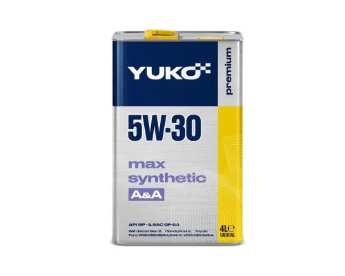 Моторна олива Yuko MAX SYNTHETIC A&A 5W-30 4л (4823110401521)
